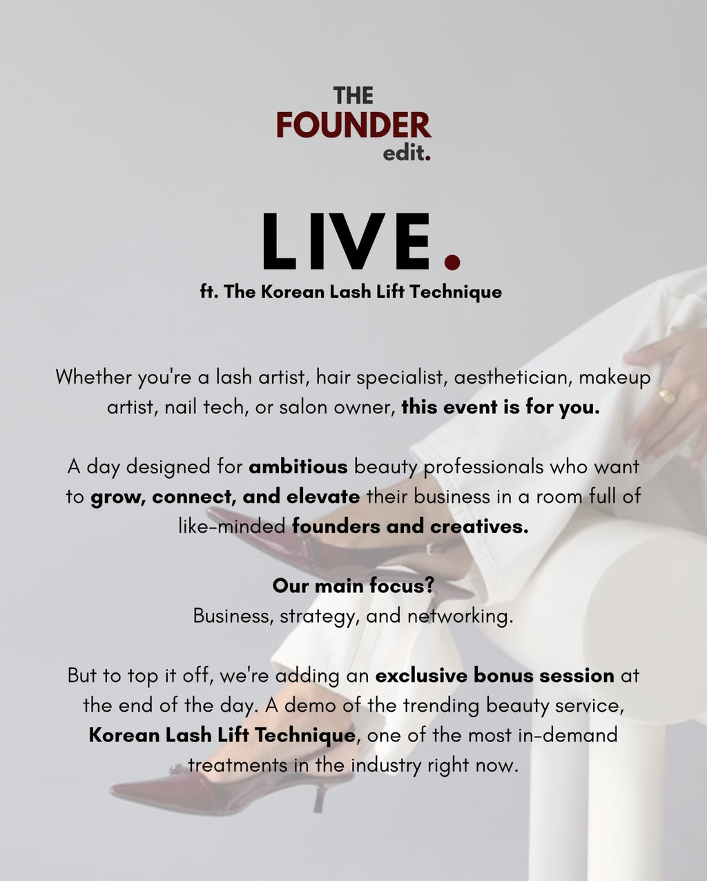 The Founder Edit LIVE.